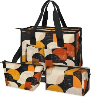 Women Fashion Tote Bag Wallet Shoulder Bags Set 3PCS Top Handle Satchel Purse Large Zippered Handbag Daily Use