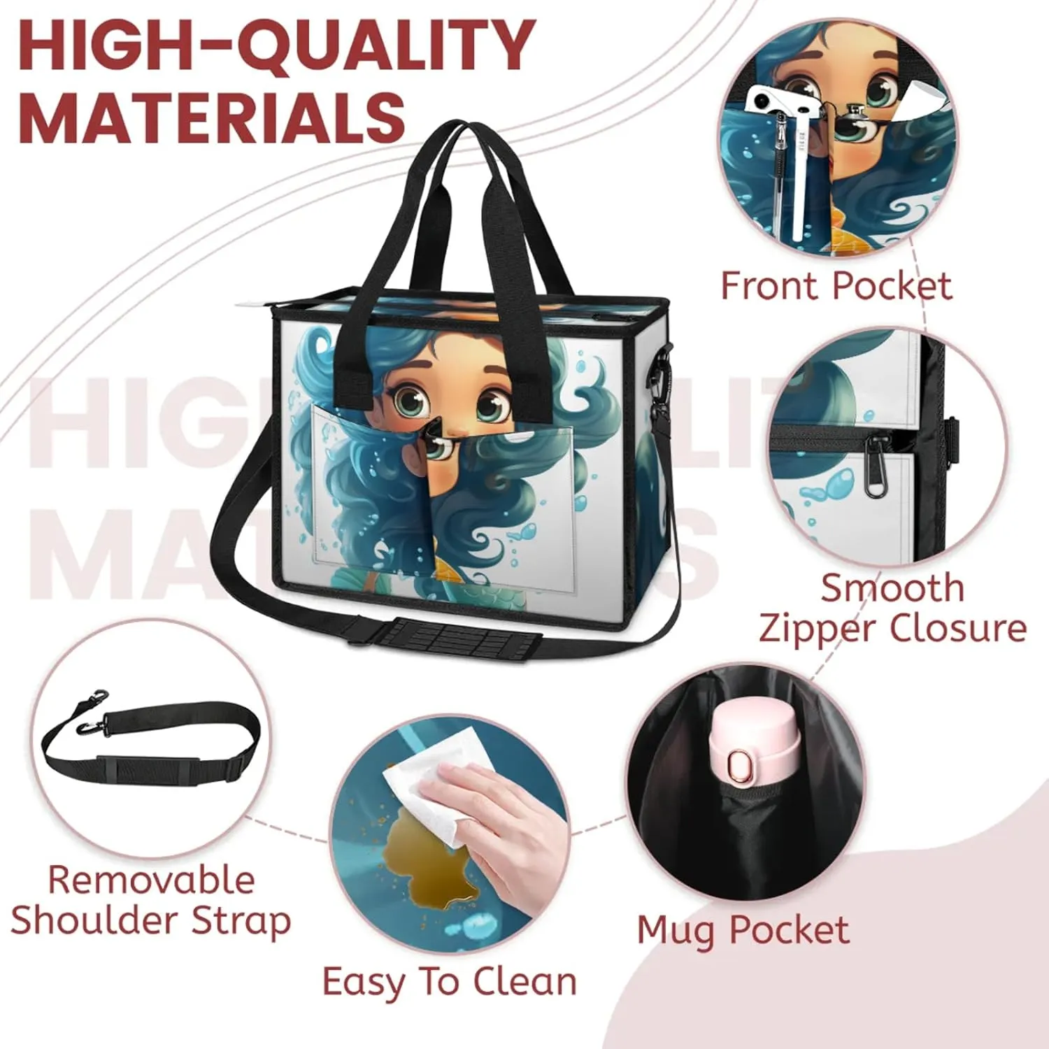 Women Fashion Tote Bag Wallet Shoulder Bags Set 3PCS Top Handle Satchel Purse Large Zippered Handbag Daily Use