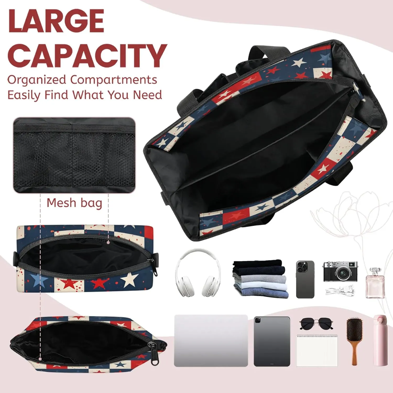 Women Fashion Tote Bag Wallet Shoulder Bags Set 3PCS Top Handle Satchel Purse Large Zippered Handbag Daily Use