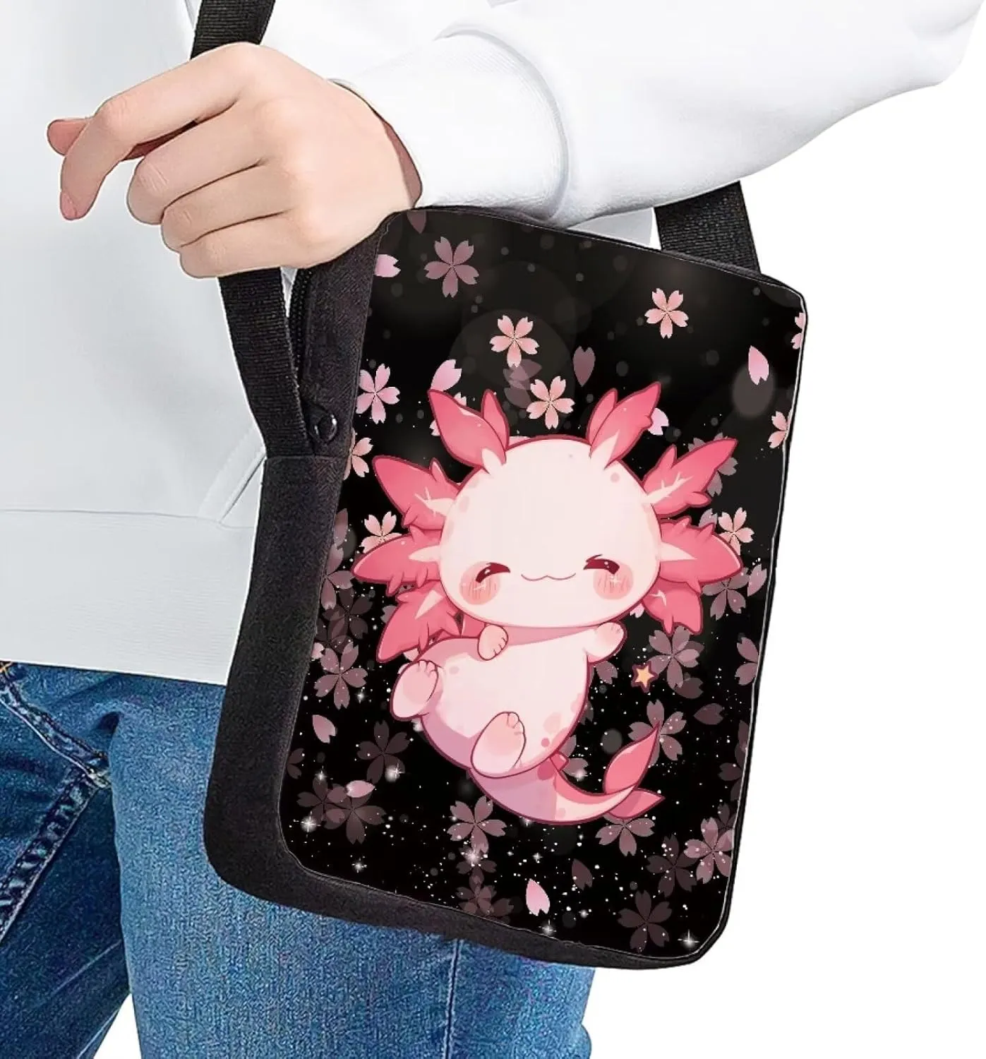Women Men Small Crossbody Bag Messenger Purse for Traveling Shopping