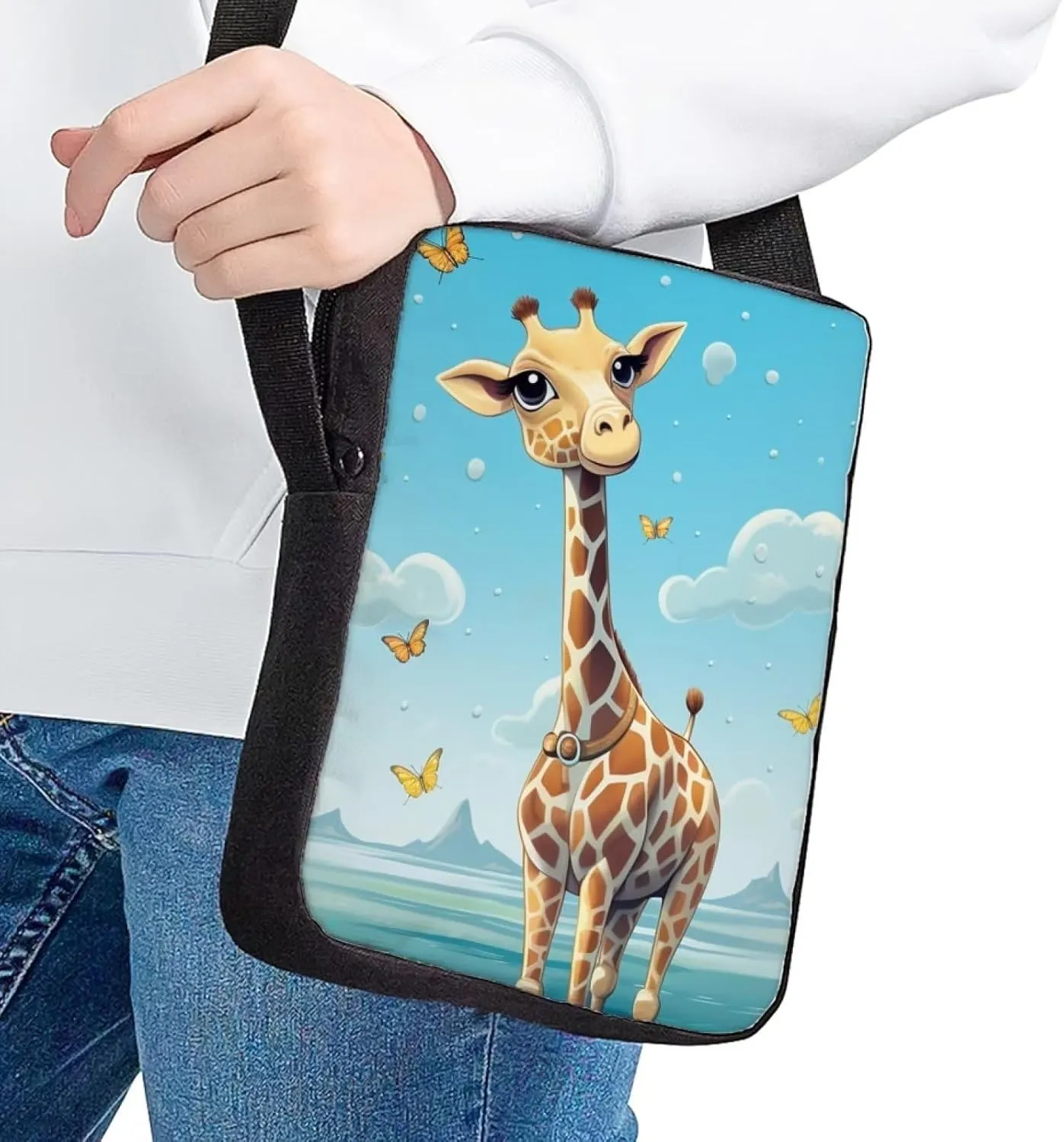 Women Men Small Crossbody Bag Messenger Purse for Traveling Shopping