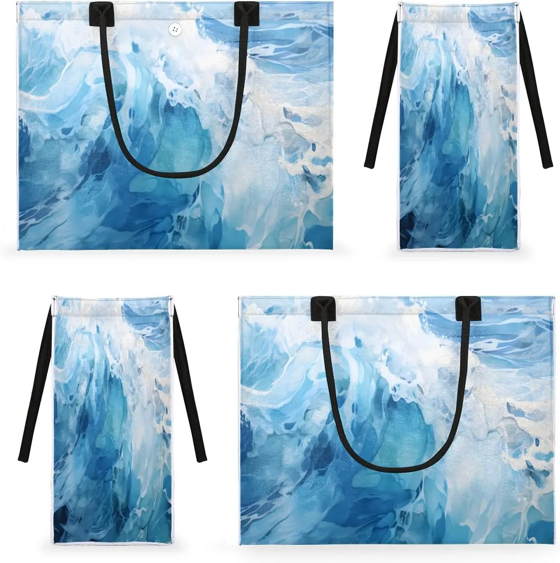 Womens Birthday Gifts Tote Bag Beach Waves Ocean Beach Bags for Women Handbags