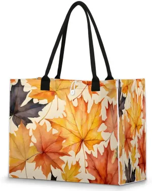 Womens Birthday Gifts Tote Bag Tropical Leaves Beach Bags for Women Handbags