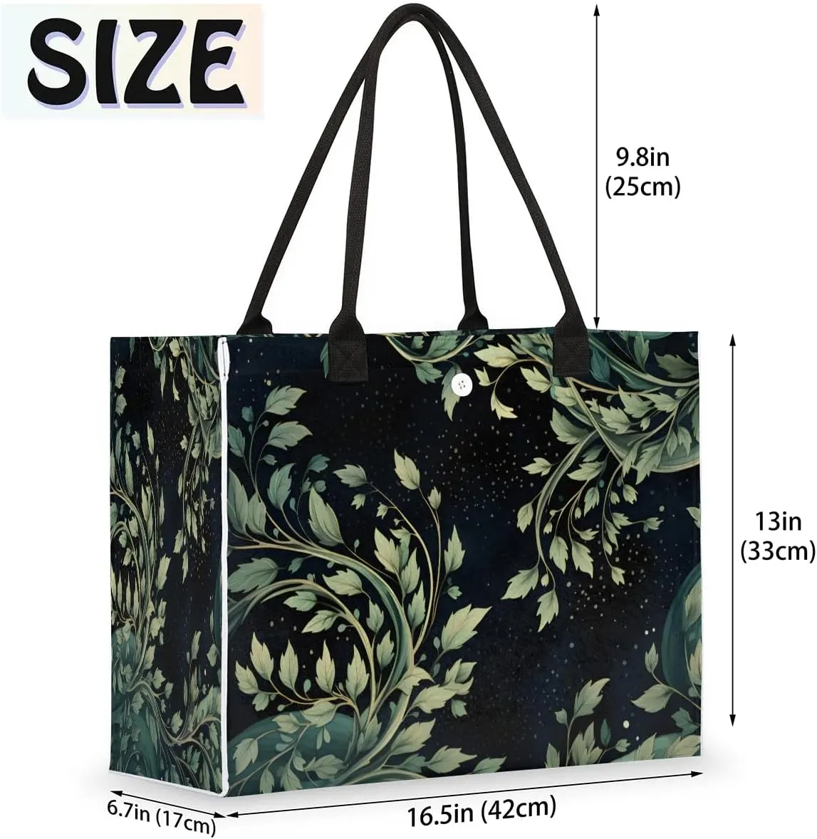 Womens Birthday Gifts Tote Bag Tropical Leaves Beach Bags for Women Handbags