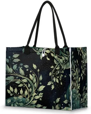 Womens Birthday Gifts Tote Bag Tropical Leaves Beach Bags for Women Handbags