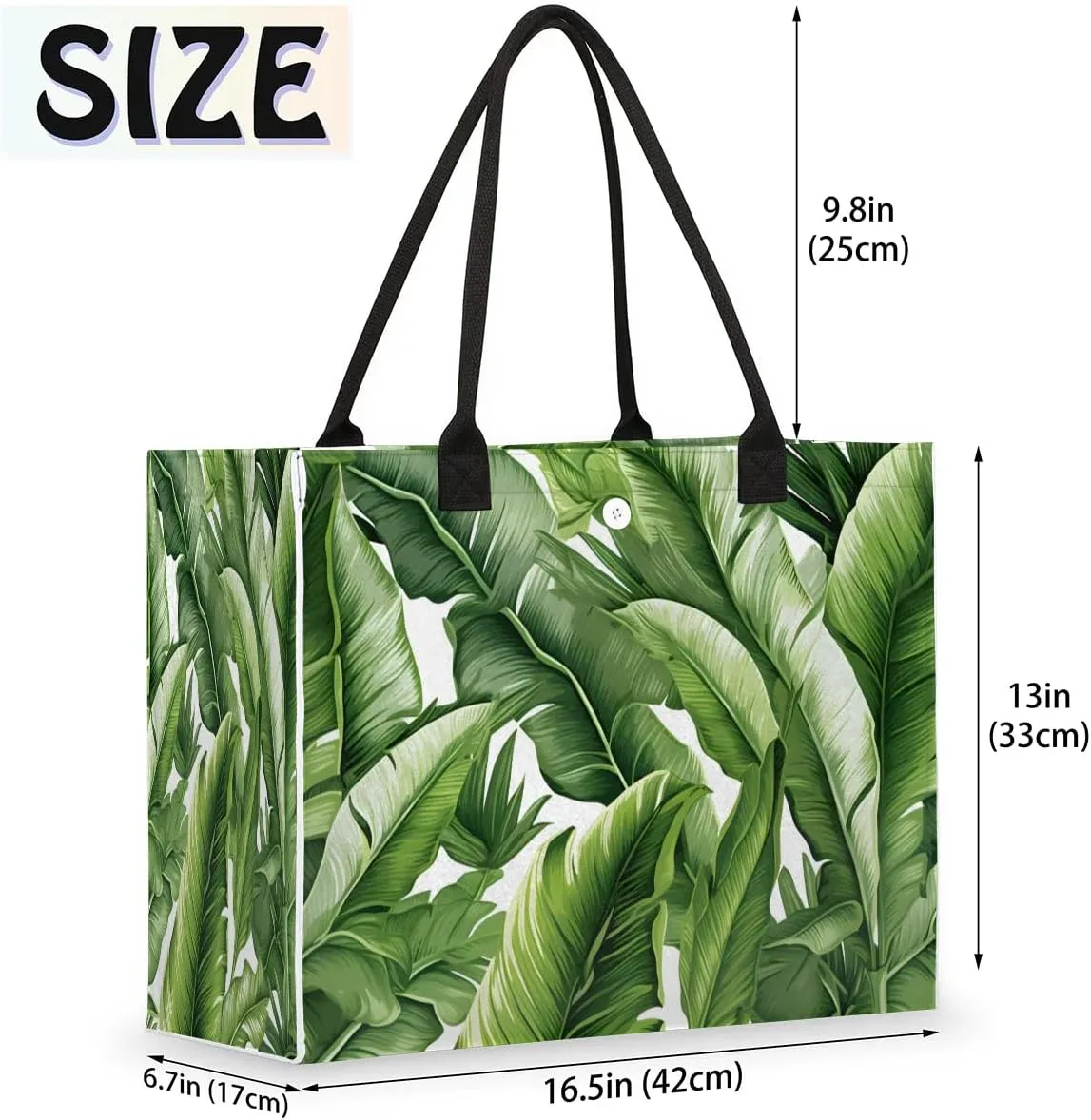 Womens Birthday Gifts Tote Bag Tropical Leaves Beach Bags for Women Handbags