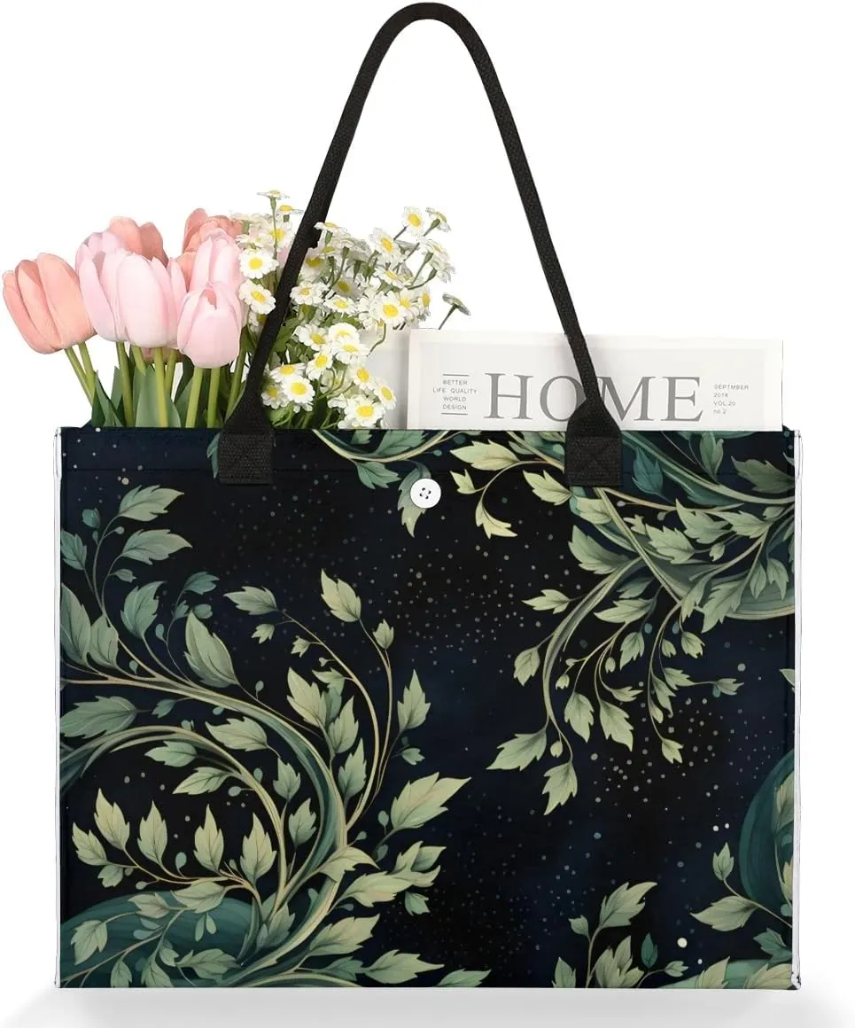 Womens Birthday Gifts Tote Bag Tropical Leaves Beach Bags for Women Handbags