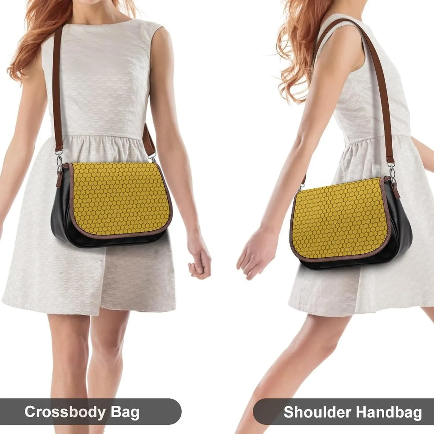 Women's Handbags Animal Print Spacious Multi-Pocket Shoulder Bags Outdoor Hook-and-Loop Crossbody Bags