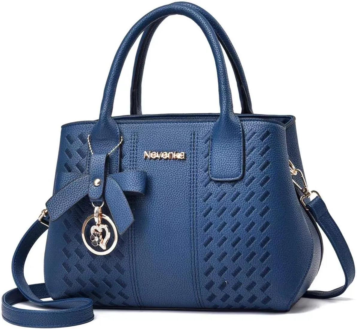 Womens Purses and Handbags Shoulder Bag Ladies Designer Satchel (Blue)