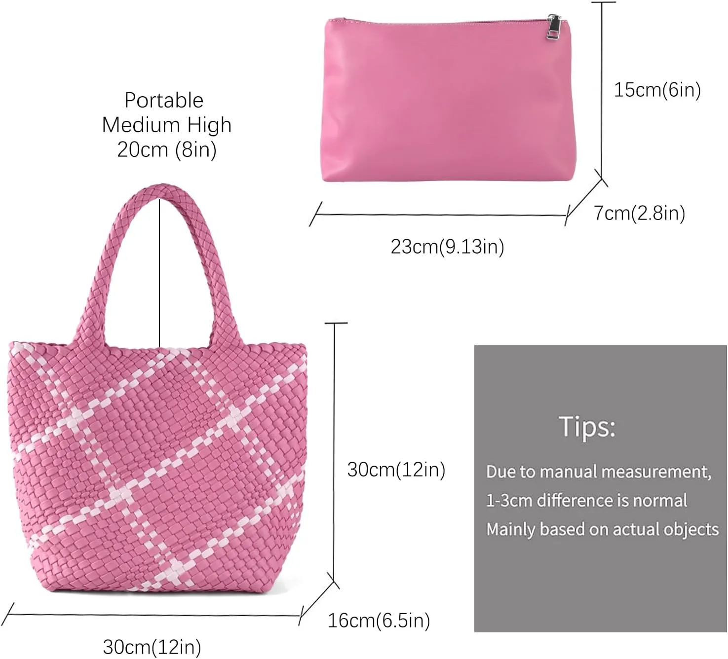 Woven Handbag for Women Top Handle Shoulder Bag Vegan Leather Shopper Bag Large Travel Totes Summer Beach Tote Bags