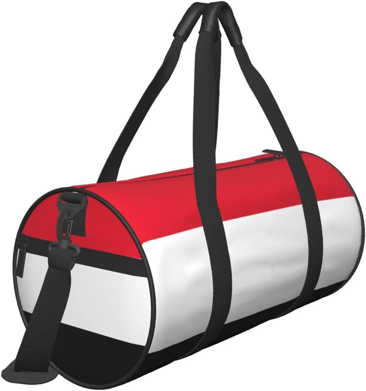 Yemen Yemeni Yemenian Flag Round Travel Duffel Bag Large Capacity Gym Sports Bags for Hiking Vacation Trips