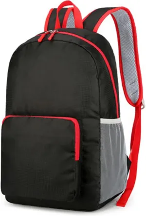ZUEVI Hiking Backpack Lightweight Packable Travel Hiking Daypack for Men Women, Water Resistant Foldable Camping Bags for Outdoor Sports(Black1)